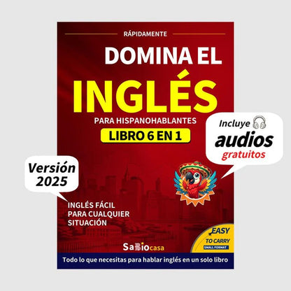 Dominate English-6 Books in l with Audio for Spanish Speakers
