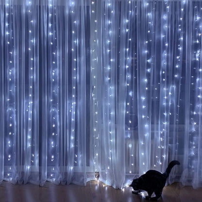 Window Curtain String Lights