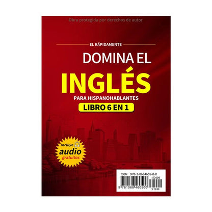 Dominate English-6 Books in l with Audio for Spanish Speakers