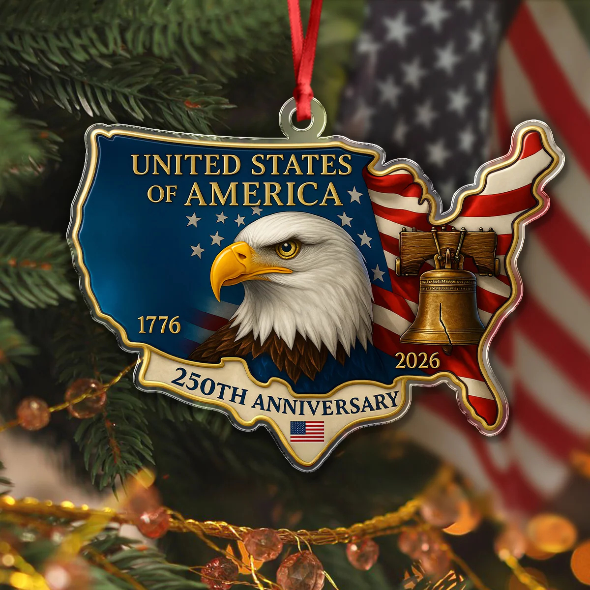 🦅United States 250th Anniversary Ornament