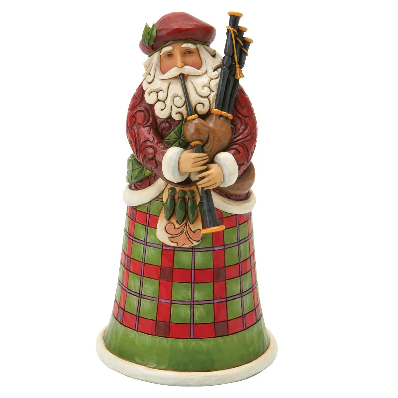 Scottish Santa Stone Resin Hanging Ornament