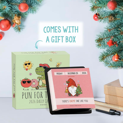 2026 Funny Pun Flip Calendar