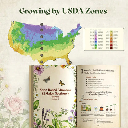 Edible Flower Almanac 2026 by USDA Zone