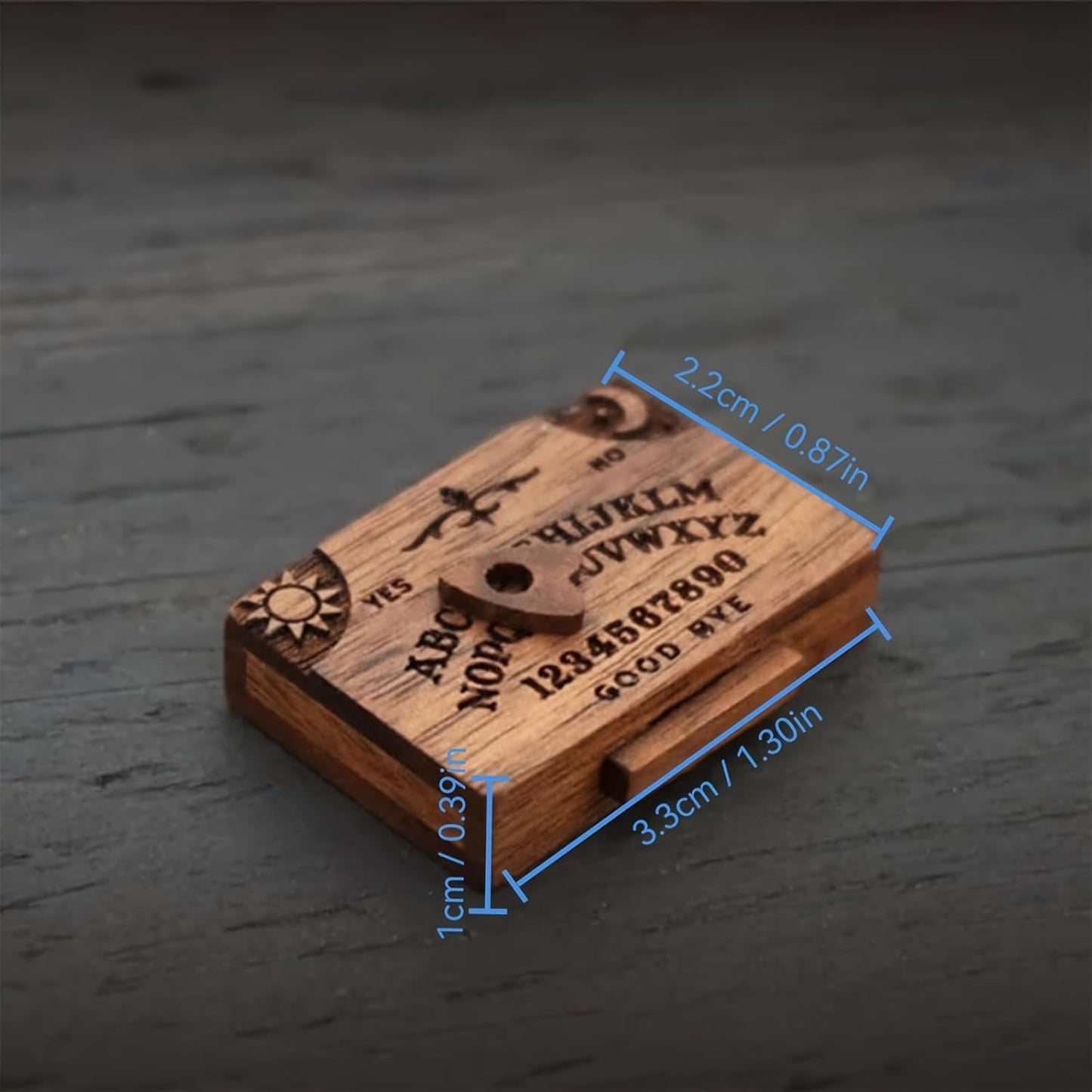 Wooden Ouija Boards Miniatures With Planchettes