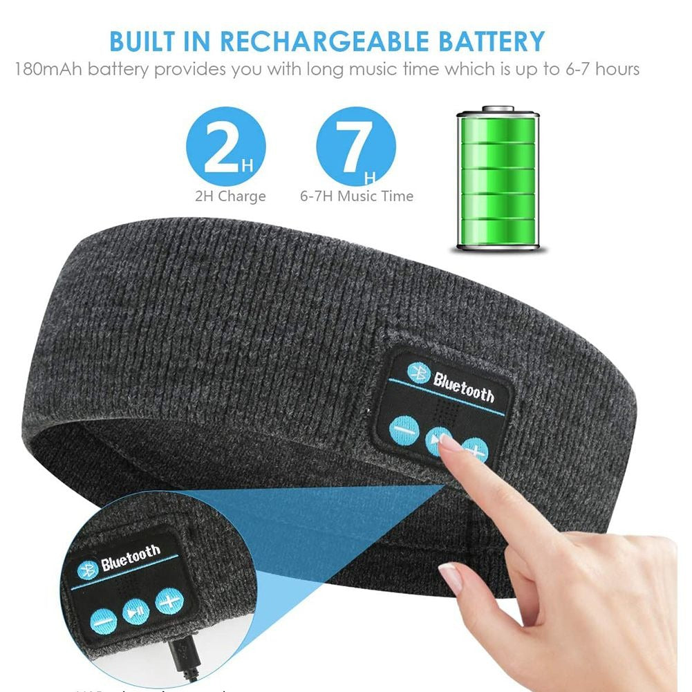 Headband Knits Wireless Bluetooth Music Headphones