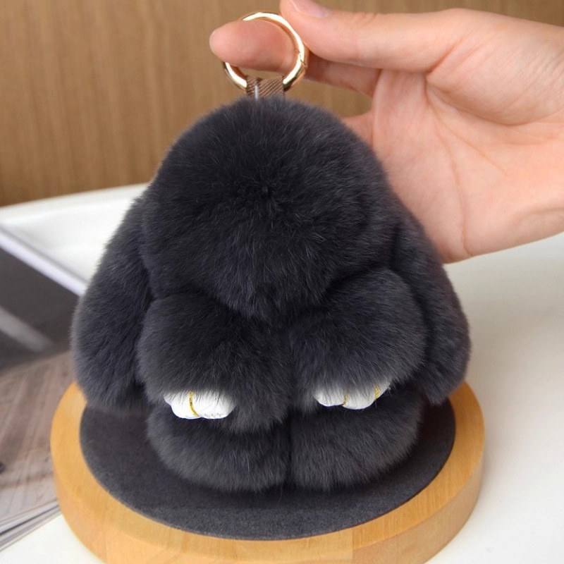 Soft Fluffy Rabbit Keychain