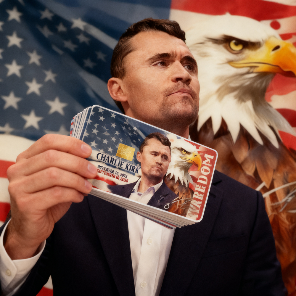 🎗️🕊️Charlie Kirk Debit Card Stickers