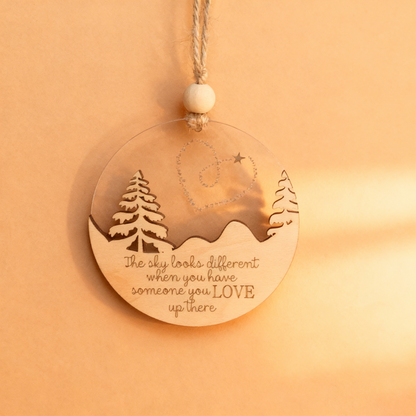 The Sky Looks Different Memorial Ornament