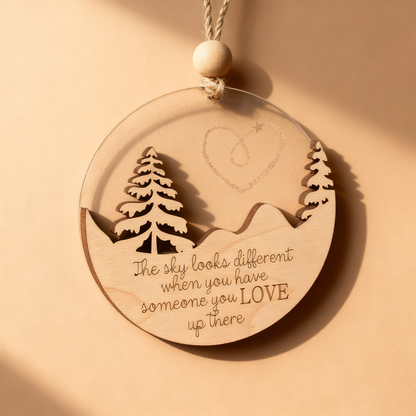 The Sky Looks Different Memorial Ornament