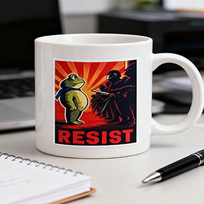 Portland Frog Protest Stickers