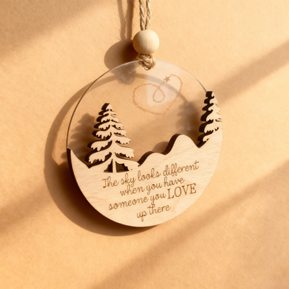 The Sky Looks Different Memorial Ornament