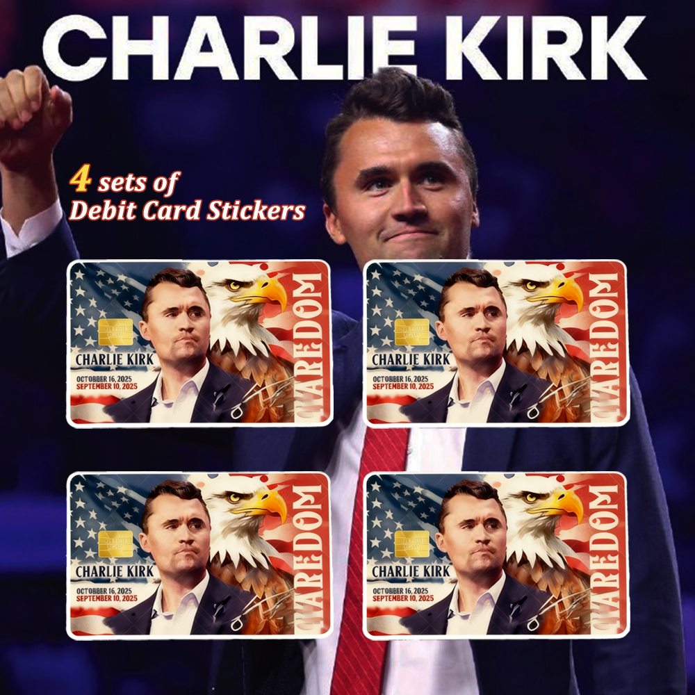 🎗️🕊️Charlie Kirk Debit Card Stickers