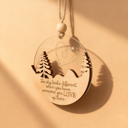 The Sky Looks Different Memorial Ornament