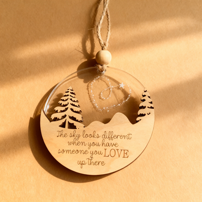 The Sky Looks Different Memorial Ornament