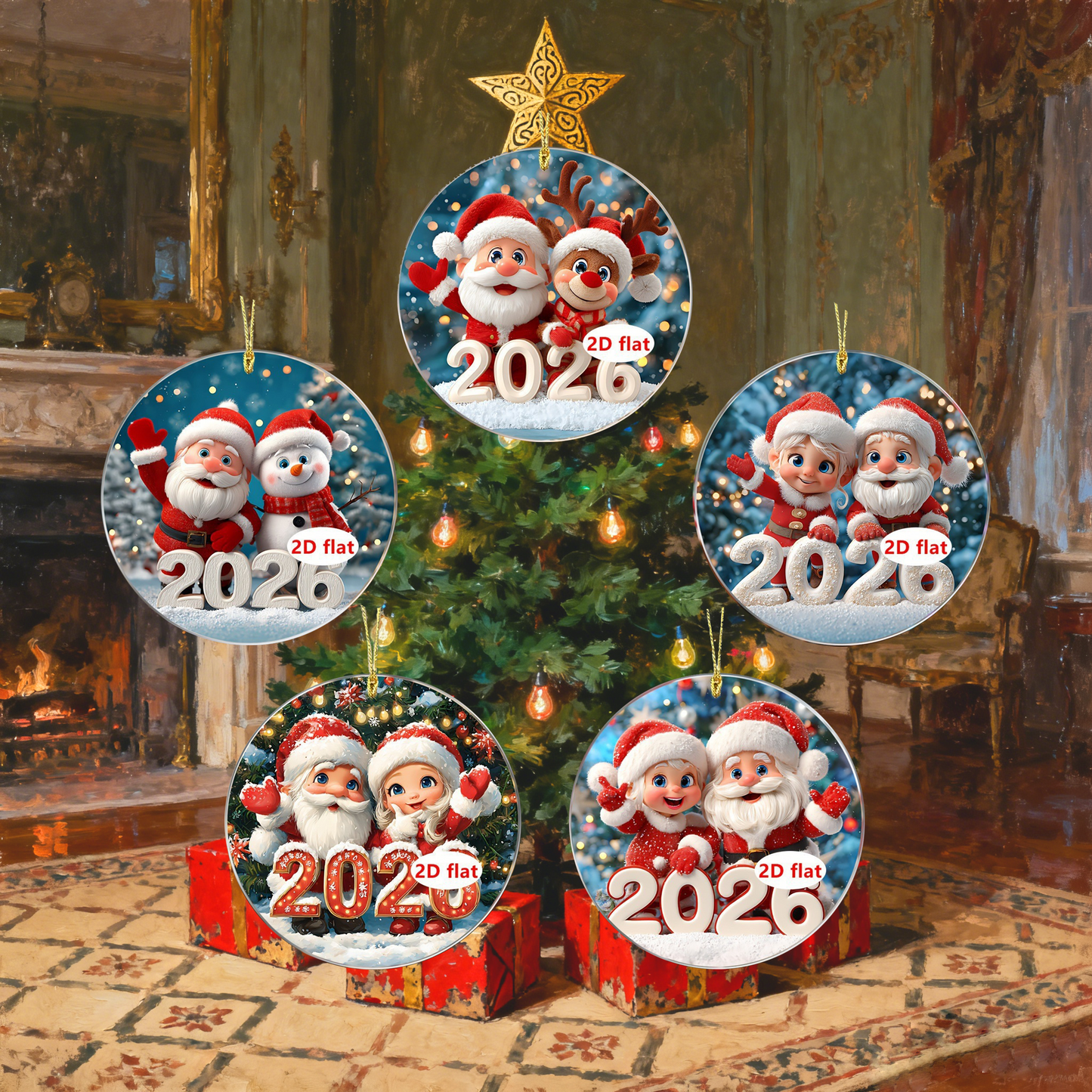 Muticolor Christmas Hanging Decoration